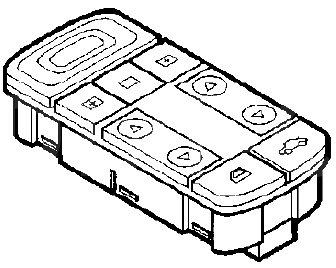 Przełącznik otwierania szyb przednich VECTRA C/SIGNUM do 2005